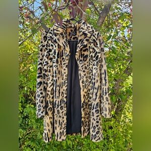 NWOT Softest Faux Leopard Coat